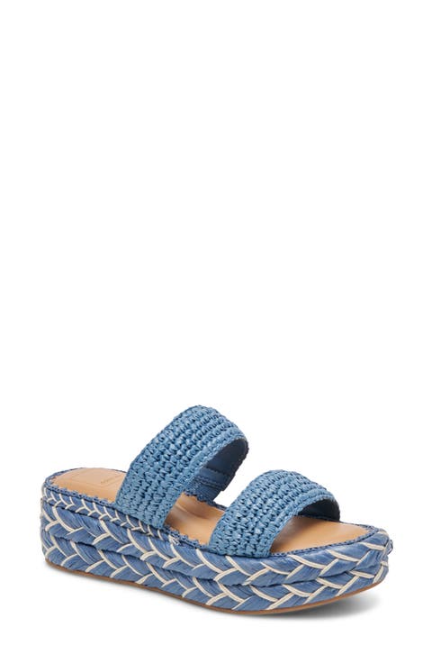 Corla Braided Platform Slide Sandal