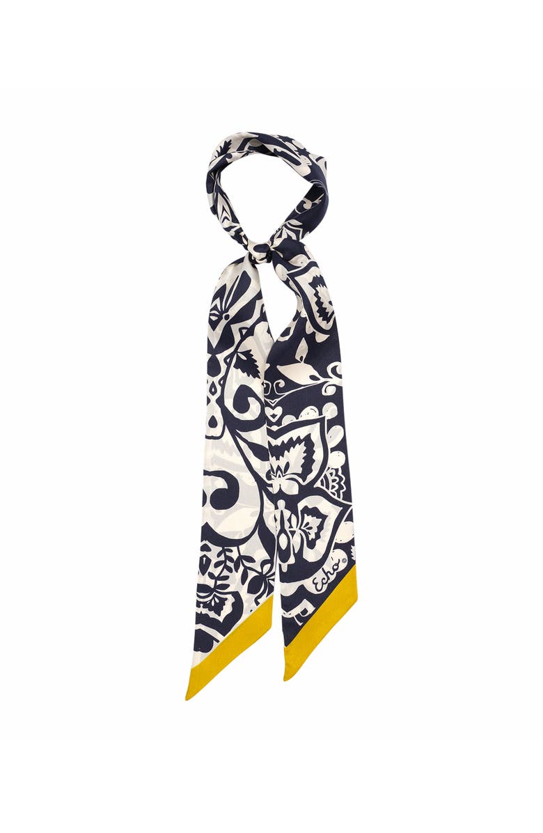 Echo Park Paisley Ribbon Scarf, Alternate, color, Black