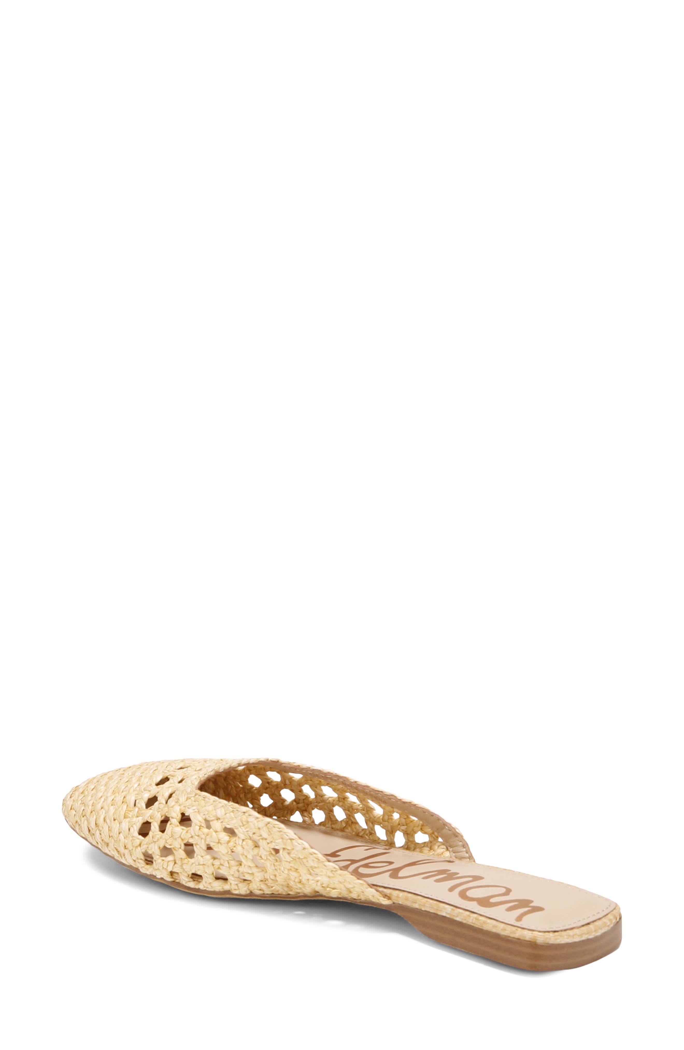 Nola Woven Mule, Alternate, color, BLEACHED BEECHWOOD