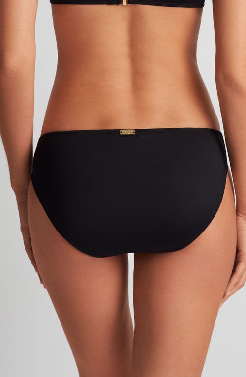 Ralph Lauren Lauren Macramé Ring Bikini Bottoms In Black