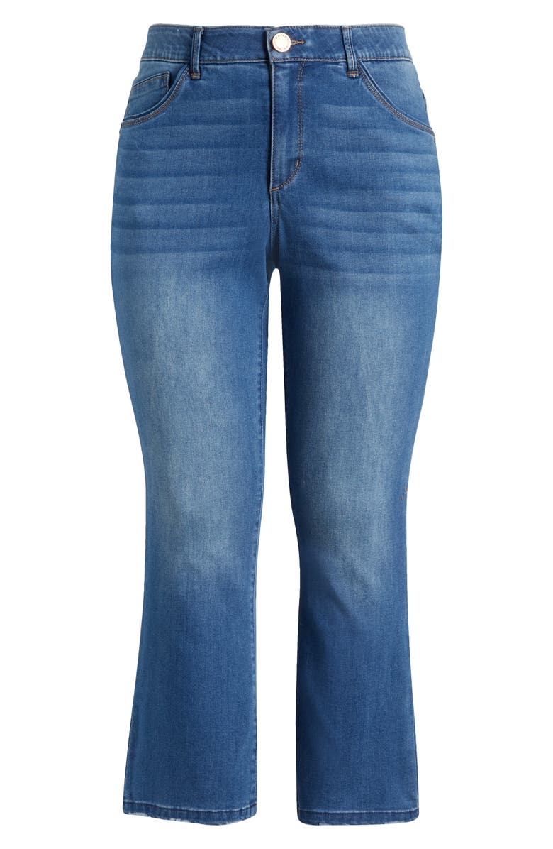 Wit & Wisdom Bennett Skyrise Barely Bootcut Ankle Jeans, Alternate, color, Mid Blue Artisanal