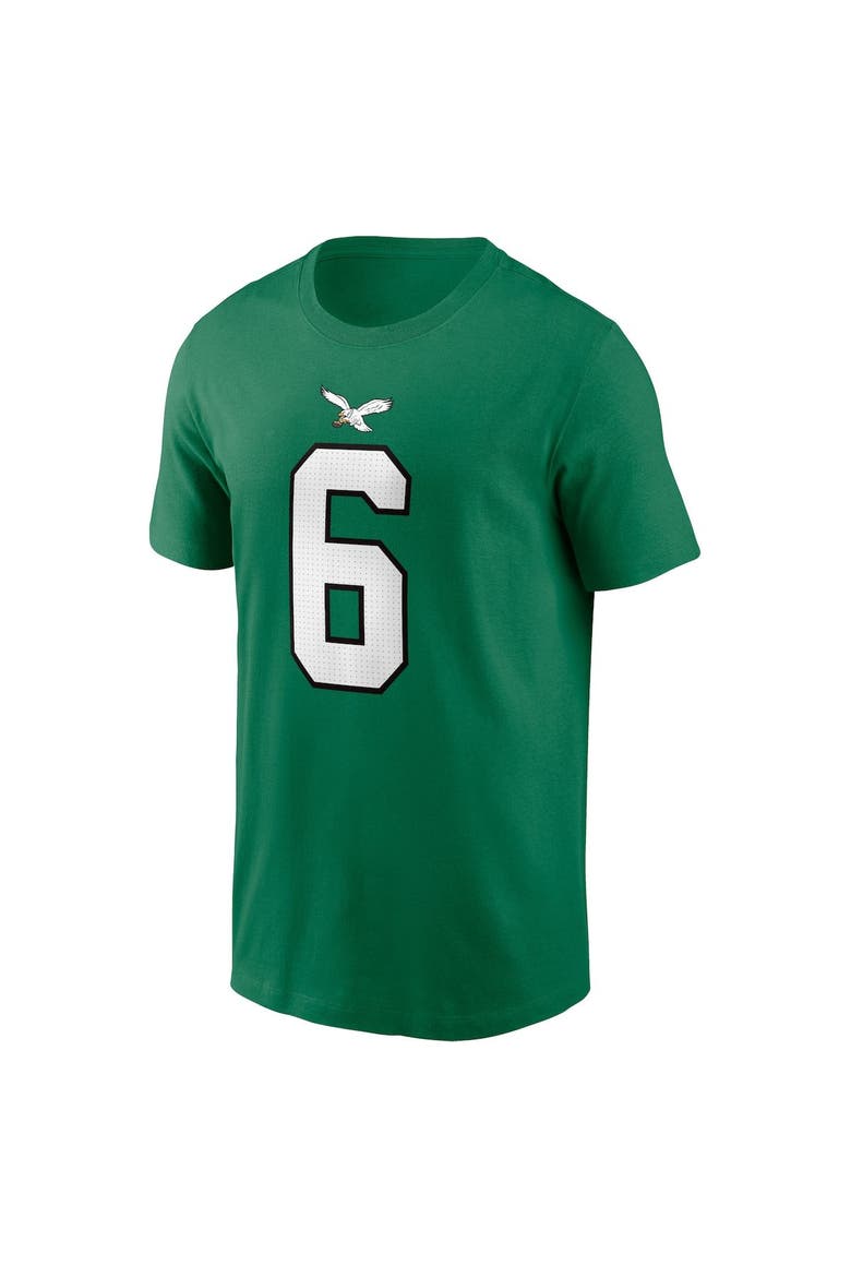 Men's Nike DeVonta Smith Kelly Green Philadelphia Eagles Alternate Player Name & Number T-Shirt, Alternate, color, Kelly Green