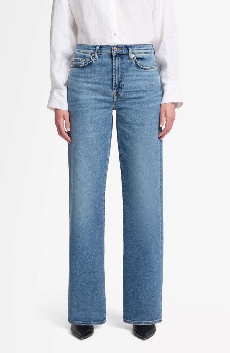 7 For All Mankind Alexa High Waist Straight Leg Jeans, Main, color, High Timee