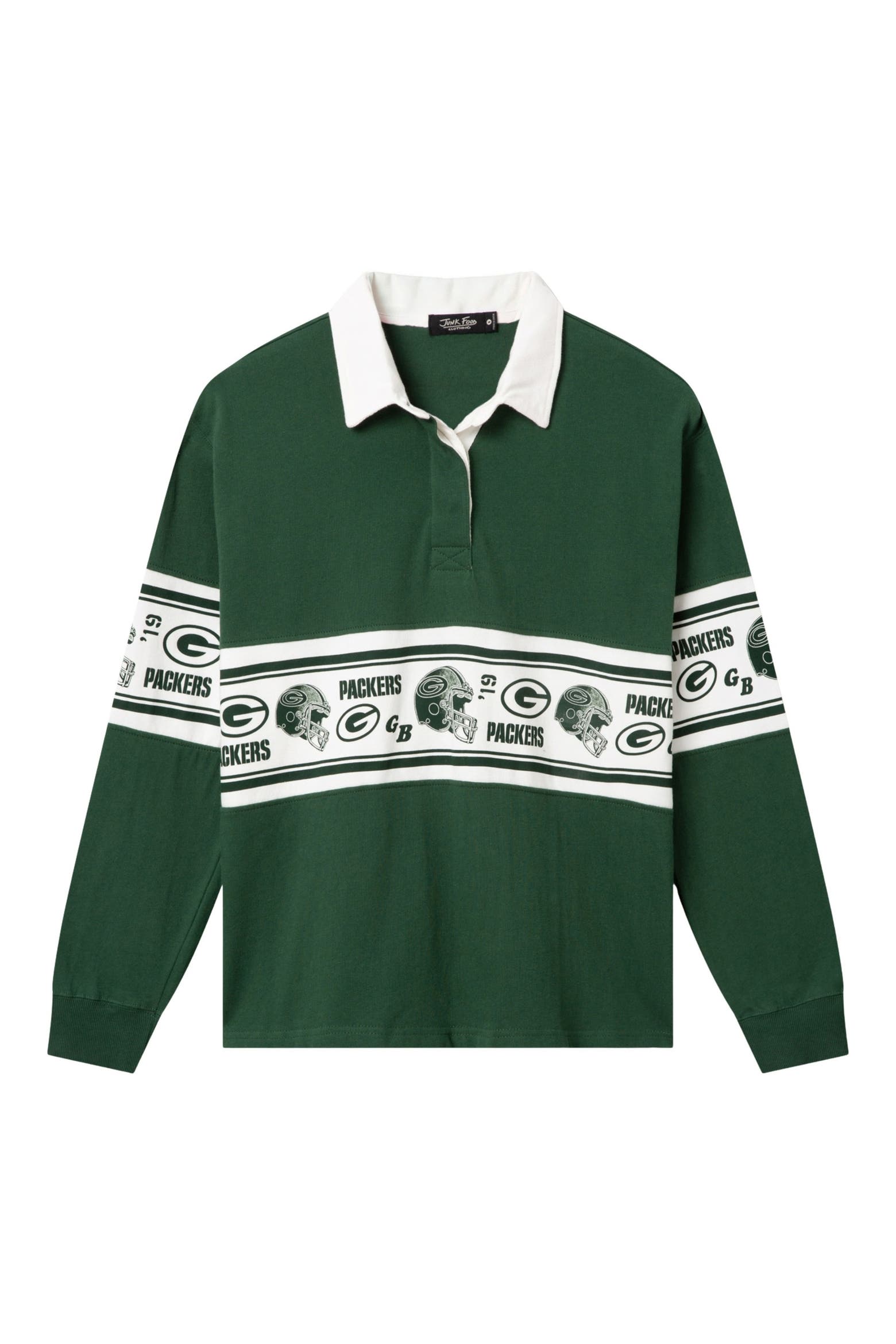 Food For Rugby Junk Food Green Bay Packers Graphic Rugby Shirt (Women) | Nordstrom