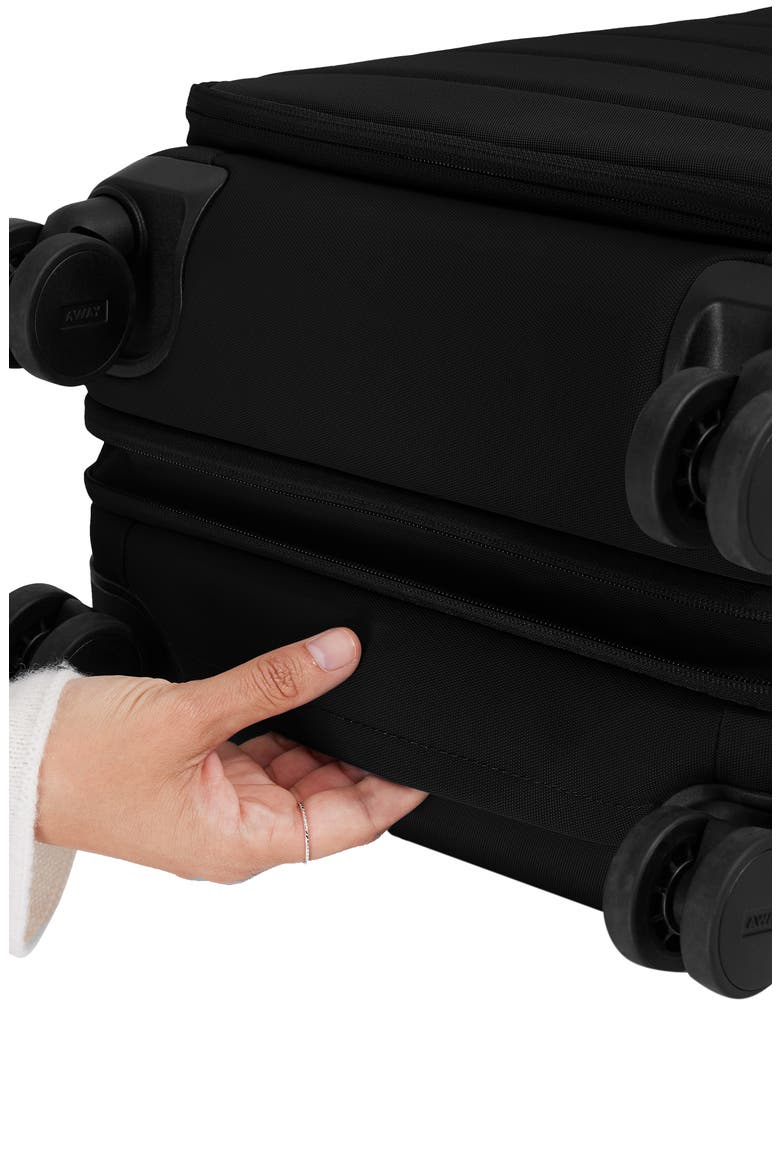 The Softside Medium Suitcase, Alternate, color, JET BLACK