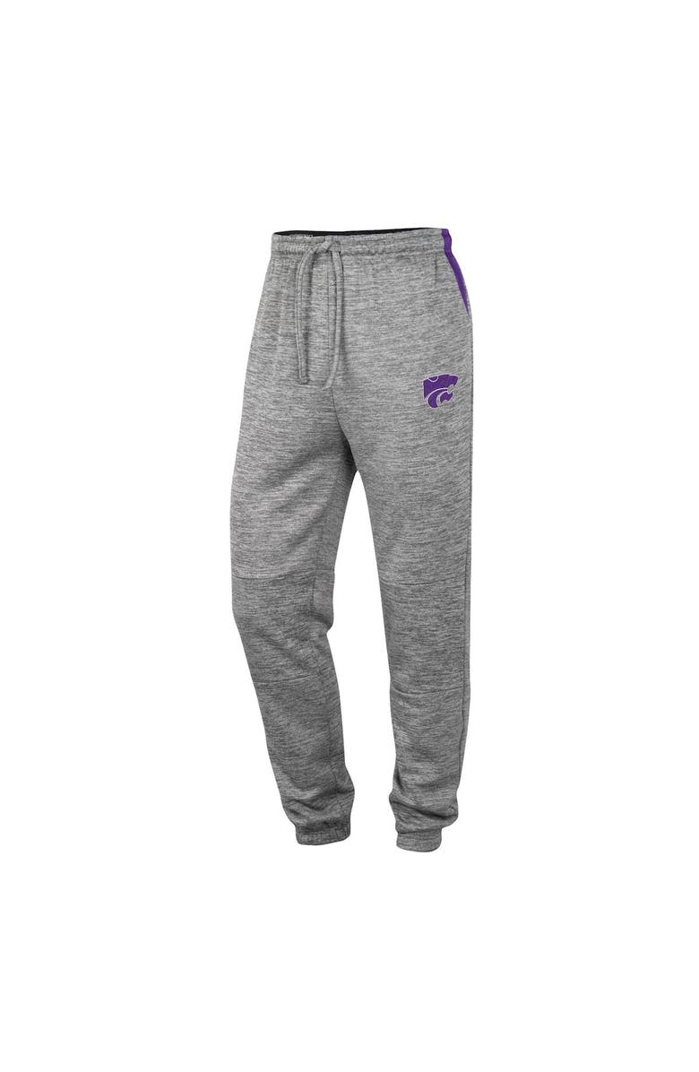 COLOSSEUM Men's Colosseum Gray Kansas State Wildcats Worlds to Conquer Sweatpants, Alternate, color, 
