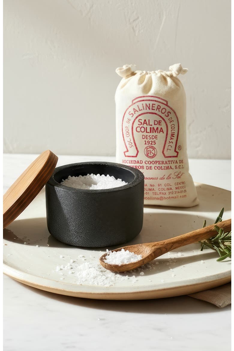 Mexican Colima Salt and Cellar, Alternate, color, Grey