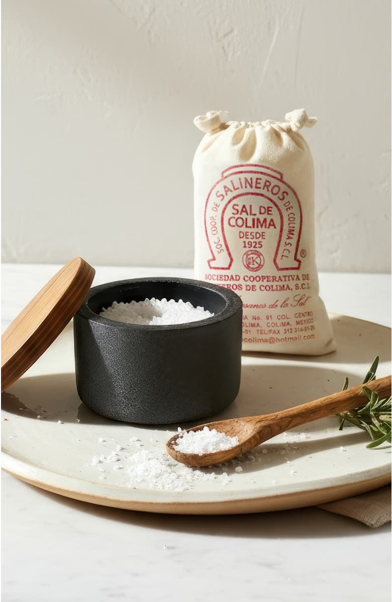 Verve Culture Mexican Colima Salt and Cellar, Alternate, color, Grey