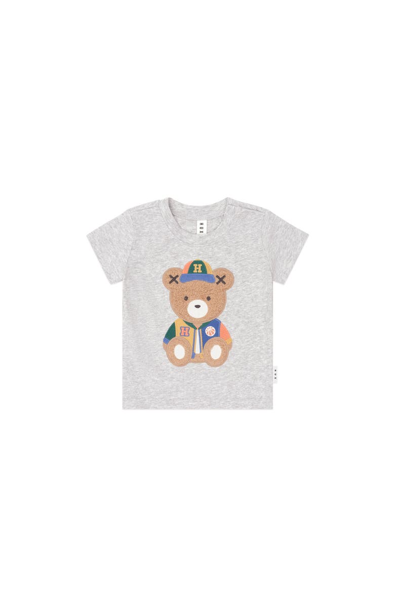 Huxbaby Varsity Hux Grey Tee, Main, color, Grey Marle