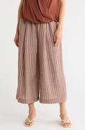 MAX STUDIO Striped Wide Leg Gaucho Pants