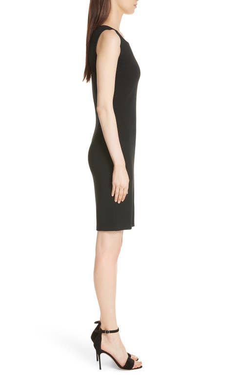St John St. John Collection Sleeveless Milano Knit Dress In Black