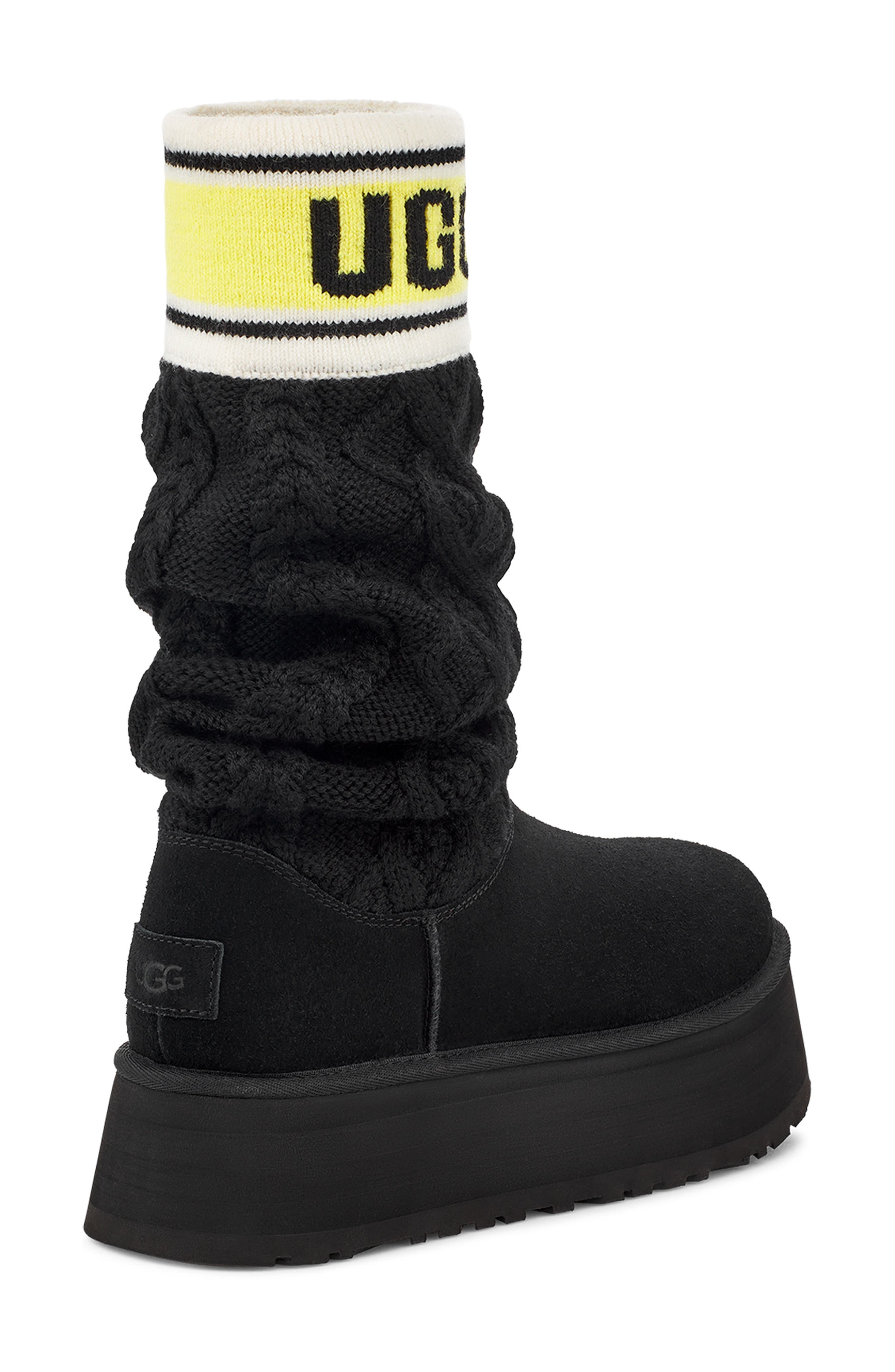 UGG<sup>®</sup> Classic Sweater Letter Boot, Alternate, color, 