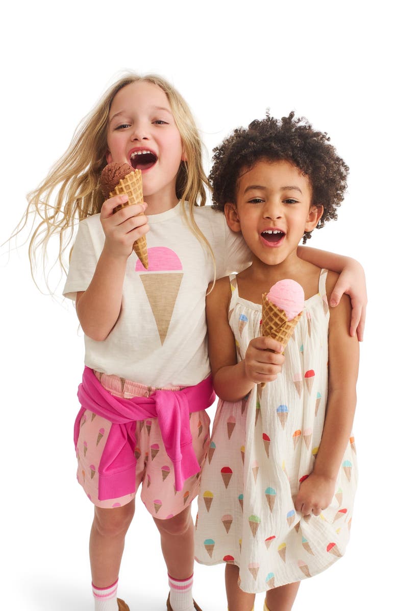 Primary Kids Ice Cream Cone, Alternate, color, Ivory