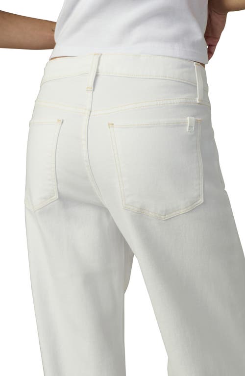 Joe's The Lou Lou Low Rise Wide Leg Jeans In White