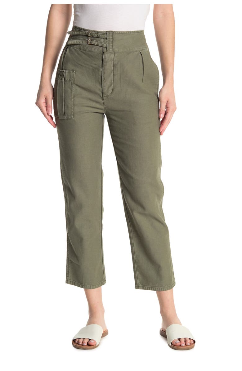 FRAME Utility Service High Waist Crop Pants, Alternate, color, 