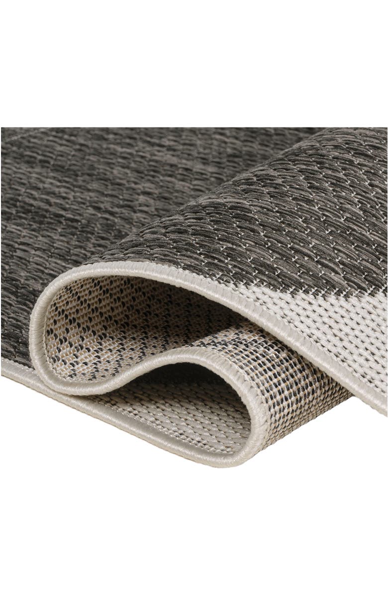 JONATHAN Y Rayna Modern Geometric Organic Shapes Indoor/Outdoor Area Rug, Alternate, color, Black/Cream