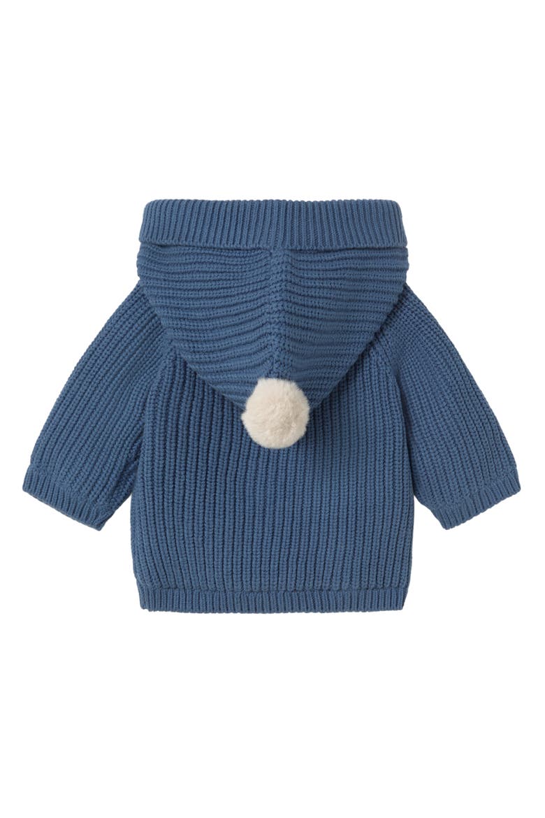 Hooded Knit Jacket with Toggles, Alternate, color, Navy