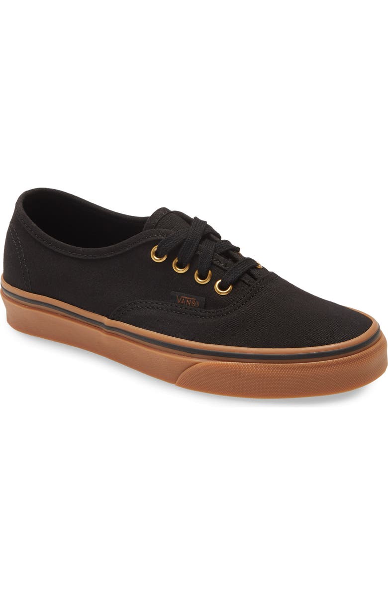 Vans Authentic Sneaker, Main, color, Black/ Rubber