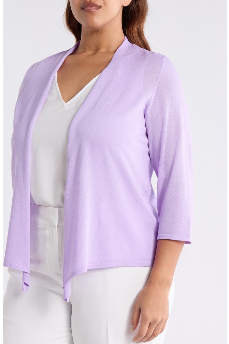 Self Edge Open Front Cardigan, Alternate, color, LAVENDER MIST