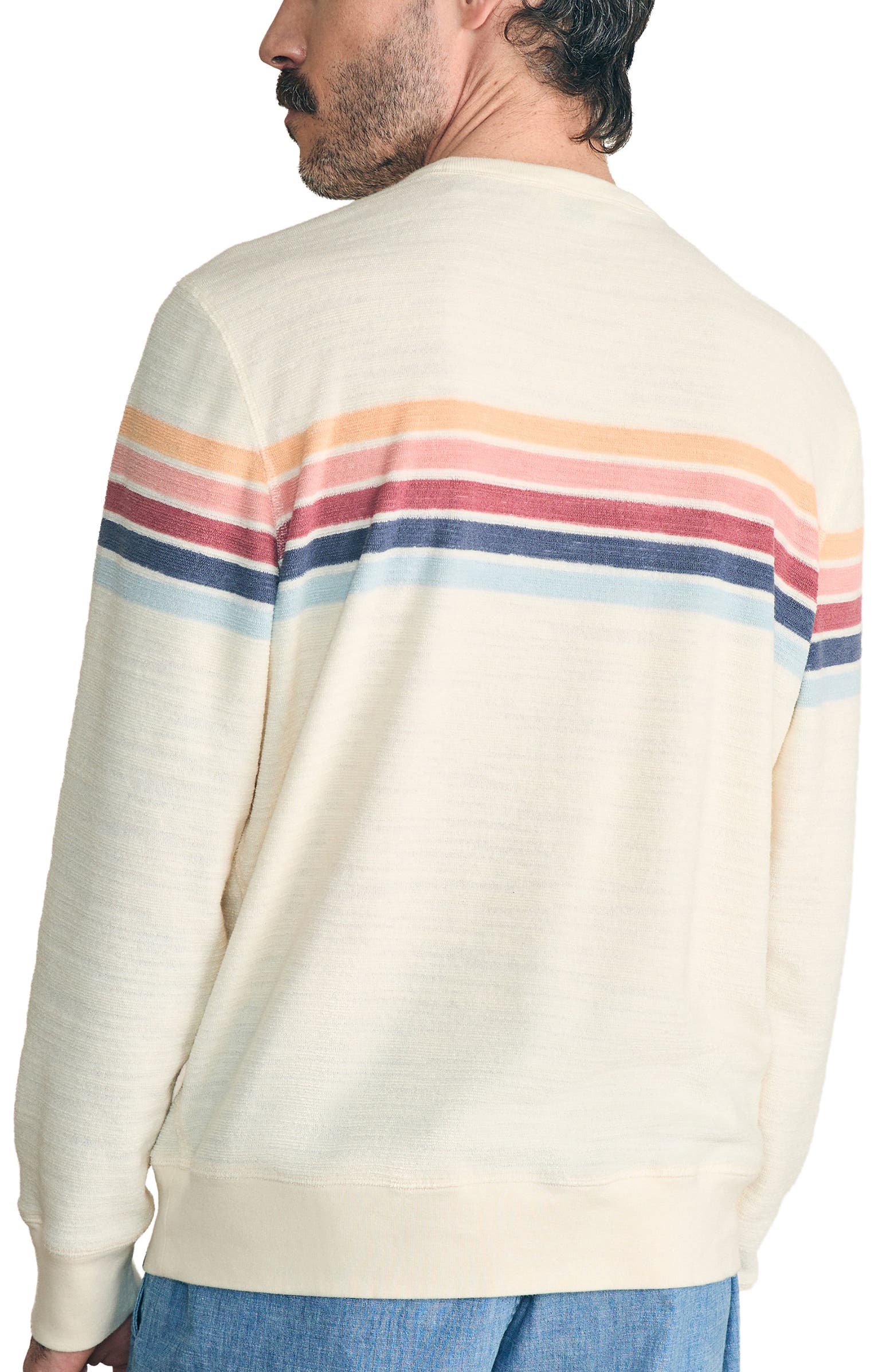 Faherty Cabana Terry Cloth Sweatshirt | Nordstromrack