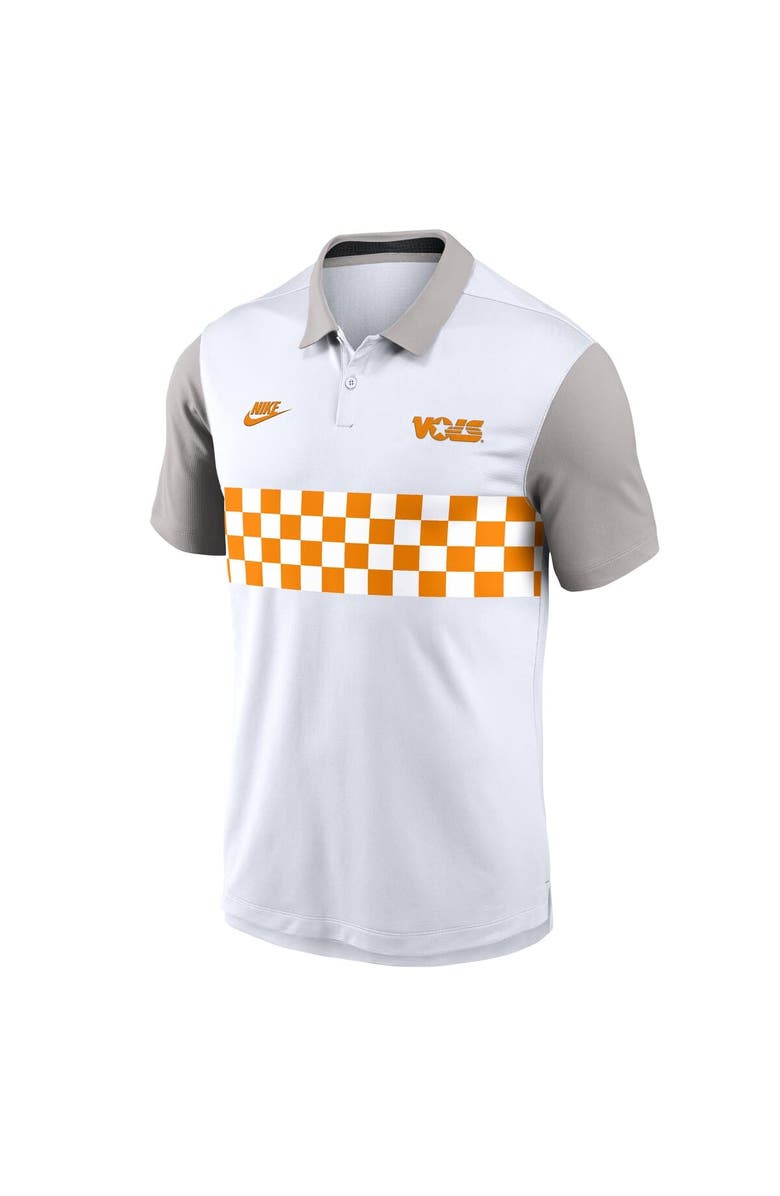 Nike Men's Nike White/Gray Tennessee Volunteers Athletic Prep Legacy Logo Vapor Performance Polo, Alternate, color, White