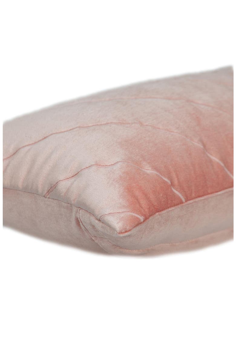 Tobyn Tran Velvet Geometric Stitched Pillow, Alternate, color, PINK