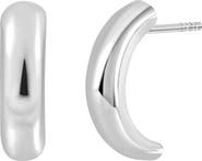 Bony Levy BLG 14K White Gold Half Hoop Earrings