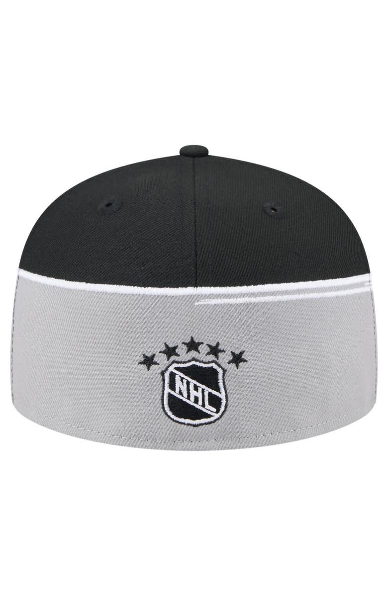 New Era Men's New Era Silver/Black Los Angeles Kings Vintage Color Dip 59FIFTY Fitted Hat, Alternate, color,
