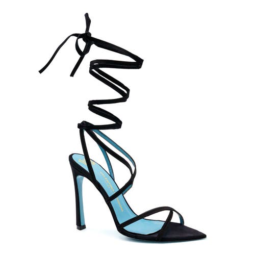 Valentina Rangoni Sibilla Ankle Wrap Satin Sandal For Elegant Occasions