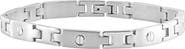 Bliss Diamond Men's Steel Single Tone 7mm Screwed Long Link Flexible 8.5" Bracelet