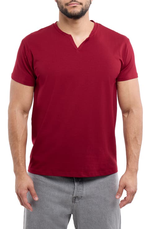 Split Neck T-Shirt