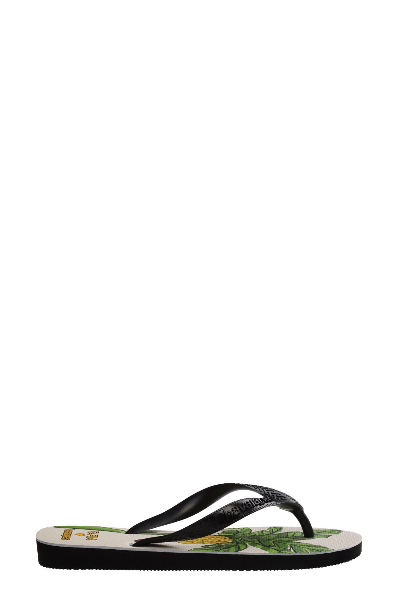 Havaianas Farm Banana Tree Water Resistant Flip Flop, Alternate, color, Black