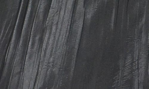 Komarov Charmeuse & Chiffon Cocktail Dress In Black