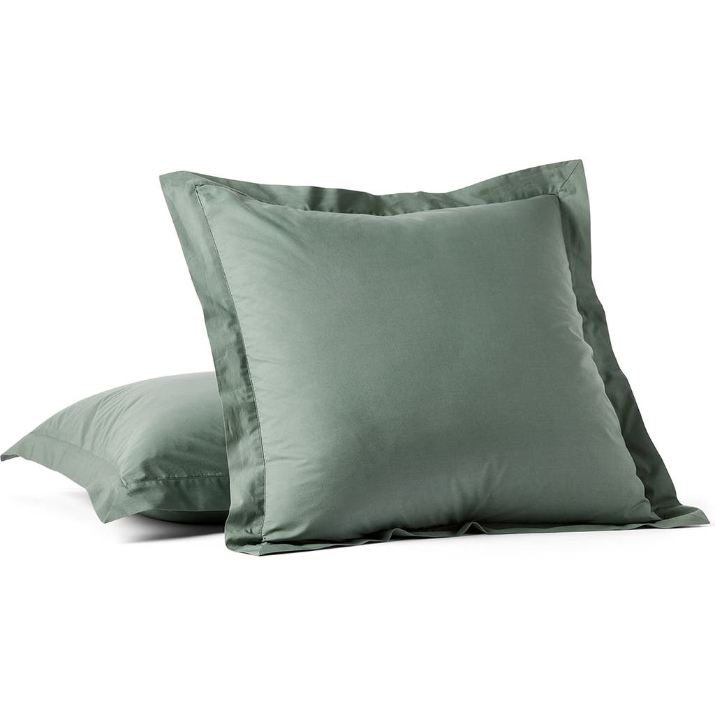 Coyuchi 300 Thread Count Organic Cotton Percale Pillow Sham in Juniper  product