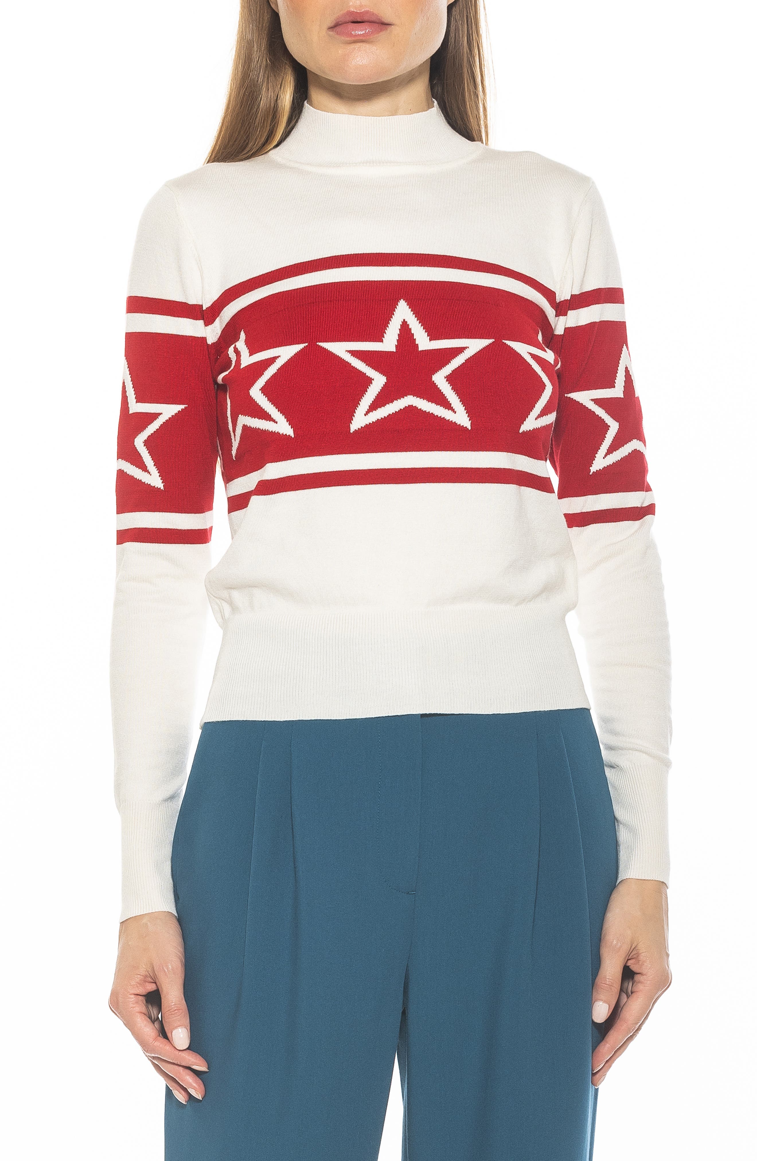 Lisa Star Mock Neck Sweater - image 3