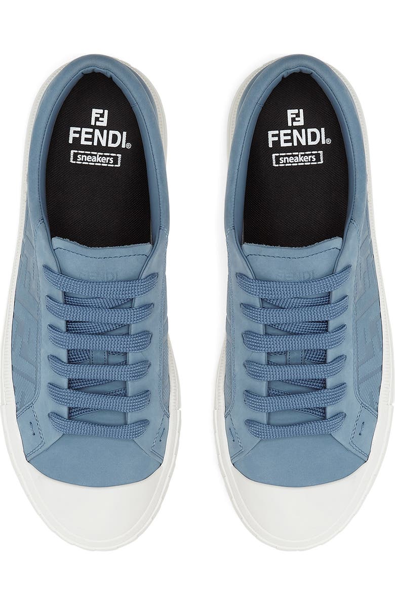 Fendi Domino Sneaker, Alternate, color, Ceruleo