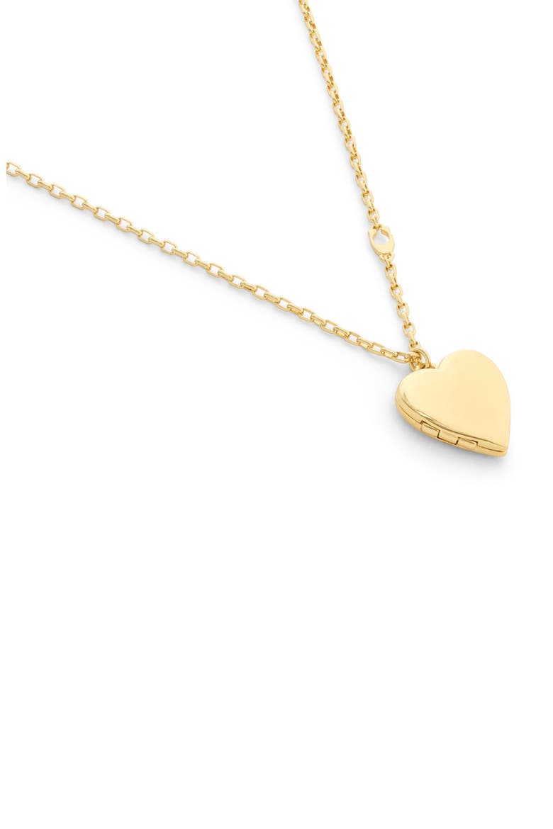 Heritage Charm Heart Locket Pendant Necklace, Alternate, color, GOLD