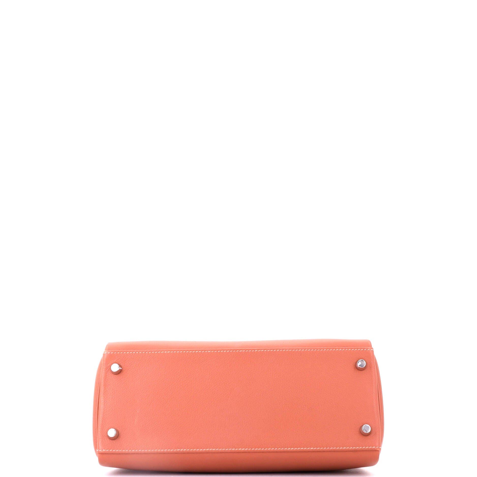 Kelly Handbag Verso Evercolor with Palladium Hardware 28, Alternate, color, Pink