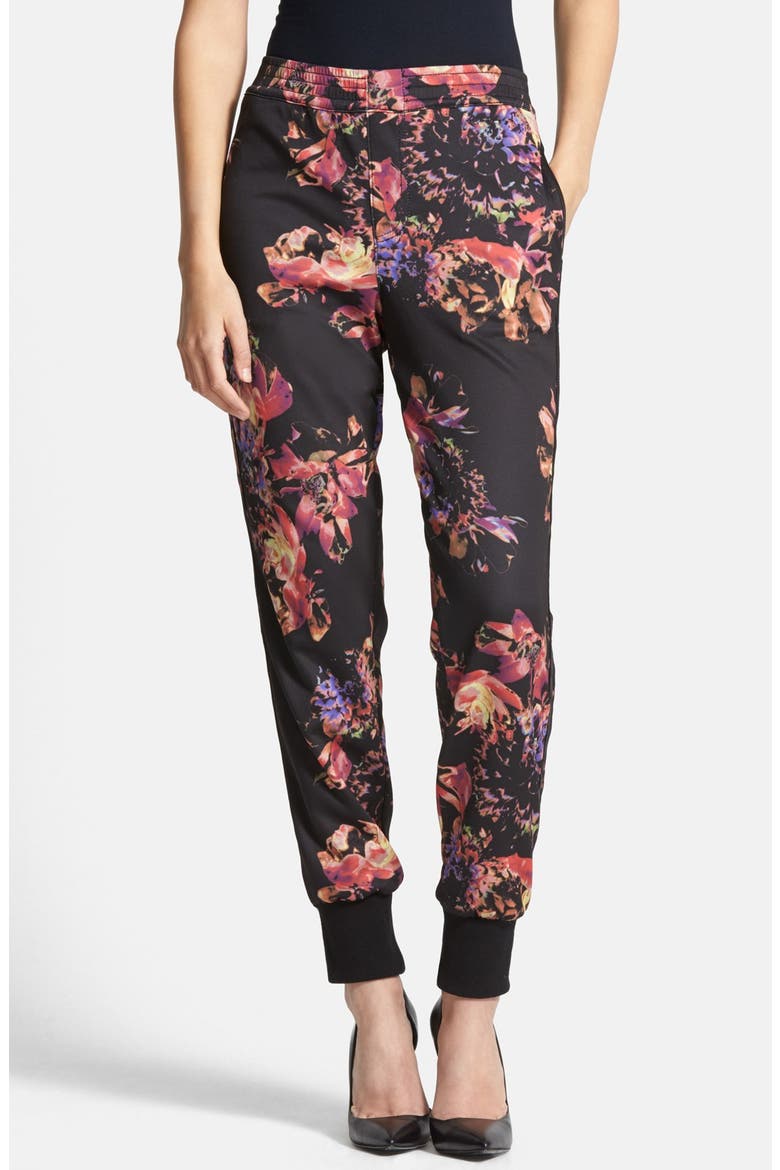 'Phoenix' Scuba Jogger Pants, Main, color, BLACK