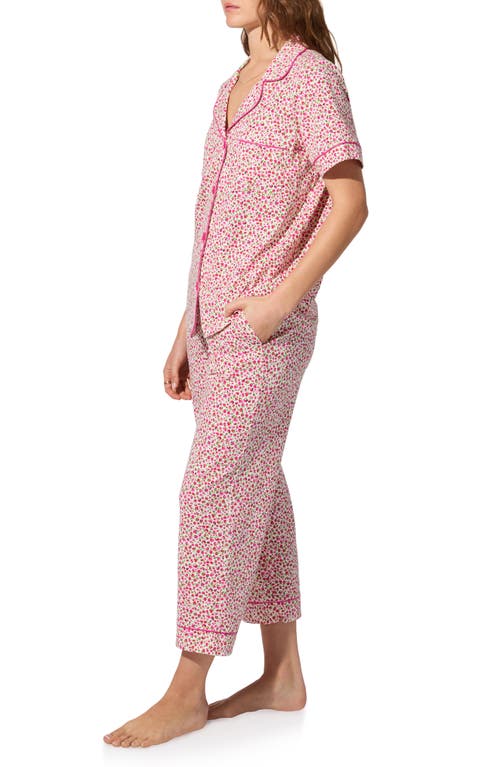 Bedhead Pajamas Print Stretch Organic Cotton Jersey Crop Pajamas In Multi
