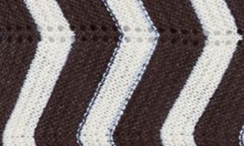 Vero Moda Libra Zigzag Stripe Sweater In Black