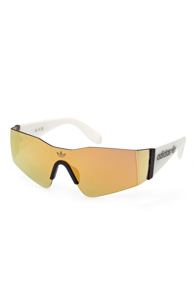 Shield Sunglasses, Alternate, color, MATTE BLACK / BROWN MIRROR