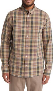 NN07 Cohen 5204 Plaid Organic Cotton Poplin Button-Up Shirt