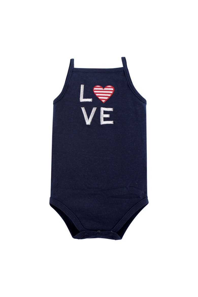 Soft Cotton Sleeveless Infant Bodysuits, Alternate, color, Shining Stars Stripes