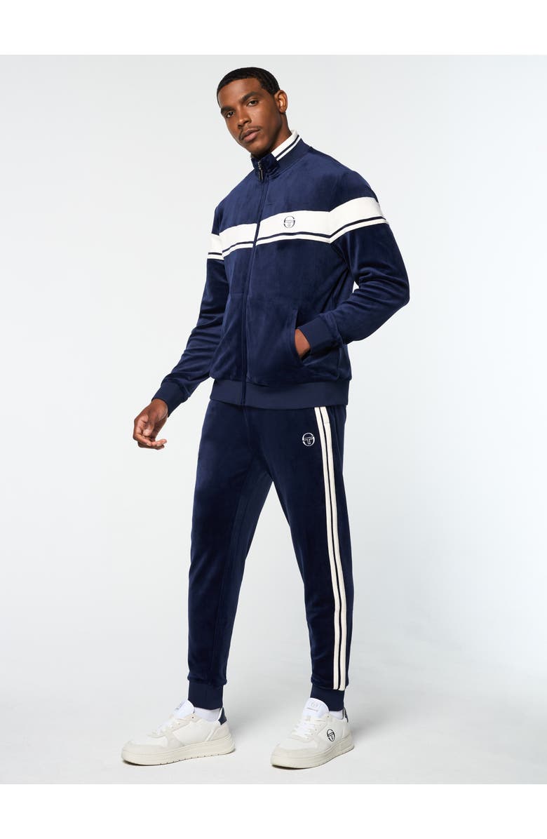 Sergio Tacchini Damarindo Velour Track Jacket, Alternate, color, Maritime Blue