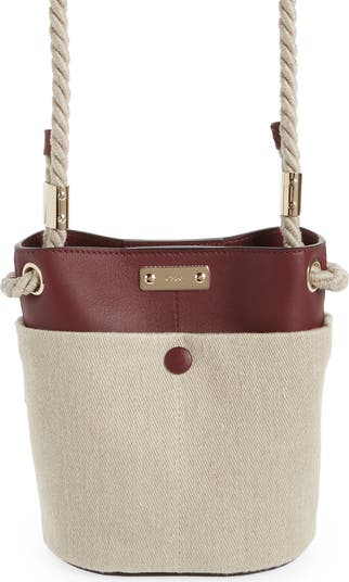【CHLOE】SMALL KEY BUCKET BAG Chloé Key Small Linen & Leather Bucket Bag | Nordstrom