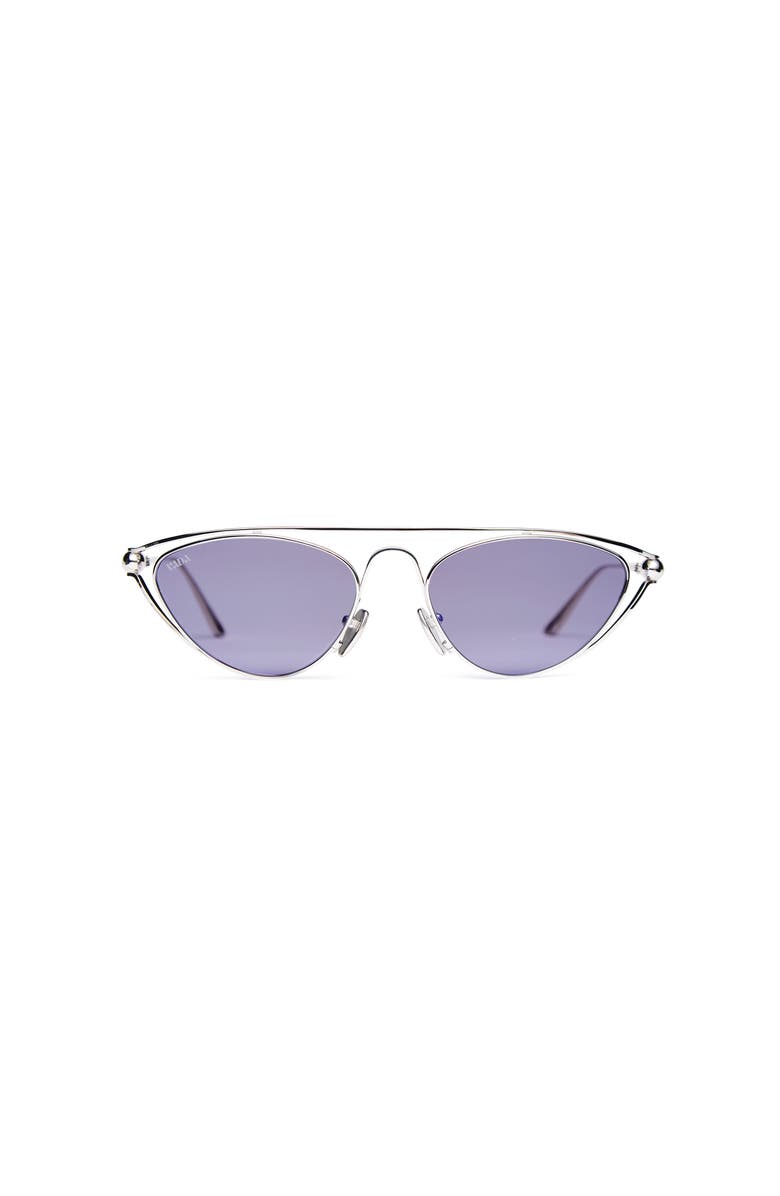 VADA Julia Sunglasses, Main, color, Silver Titanium
