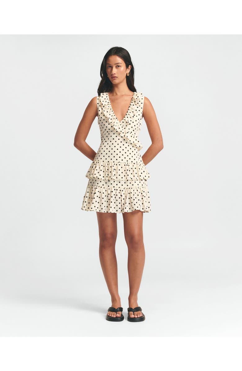 ST MRLO Jada Mini Dress, Alternate, color, Cream Base Spot