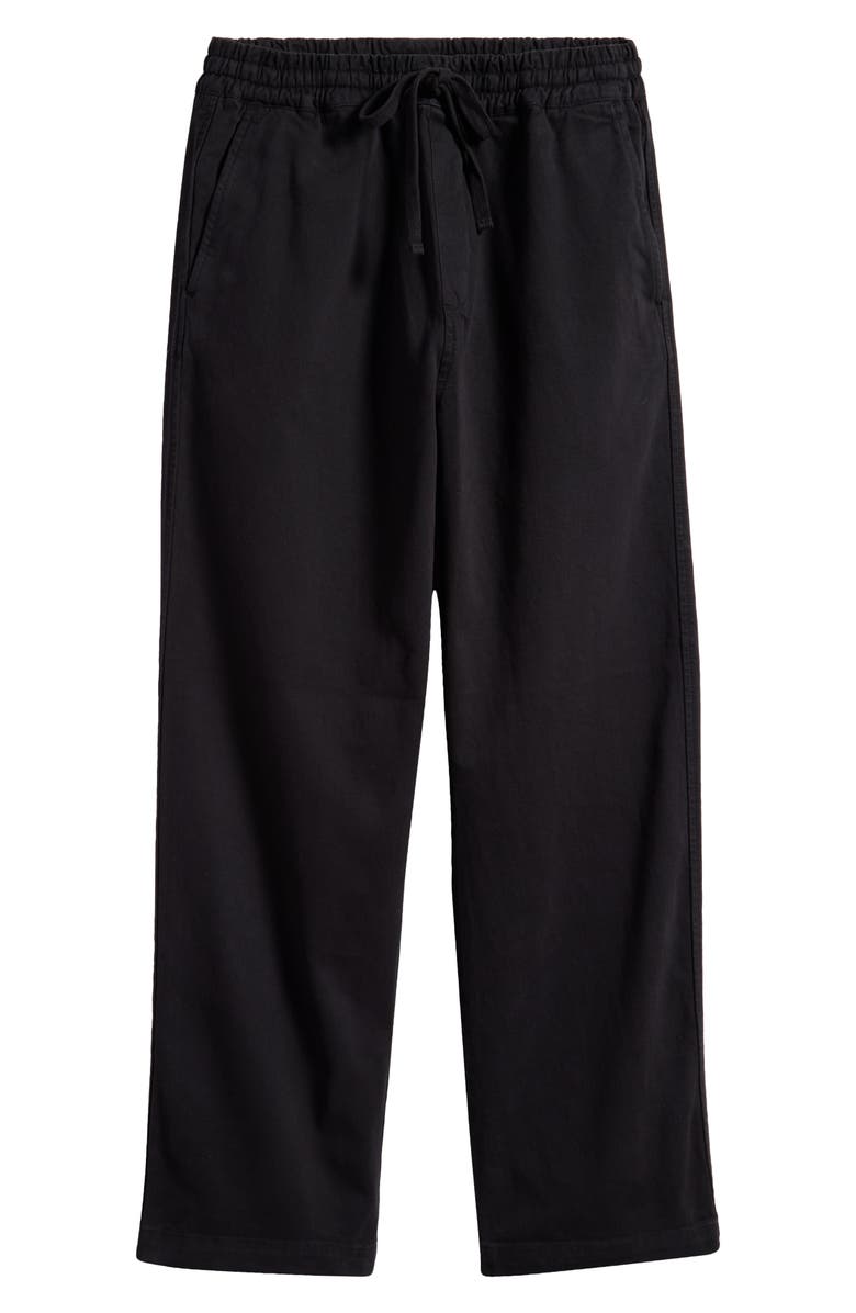 Carhartt Work In Progress Floyde Tie Waist Pants, Alternate, color, Black Garment Dyed