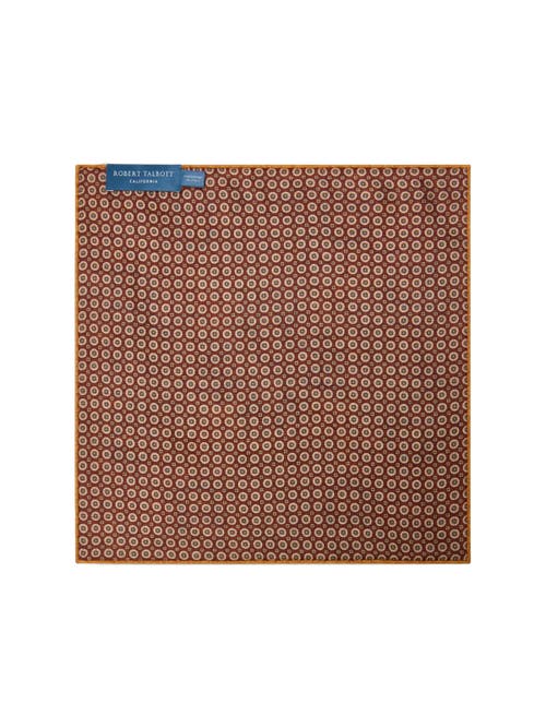 Robert Talbott Collins Reversible Paisley Silk Pocket Square